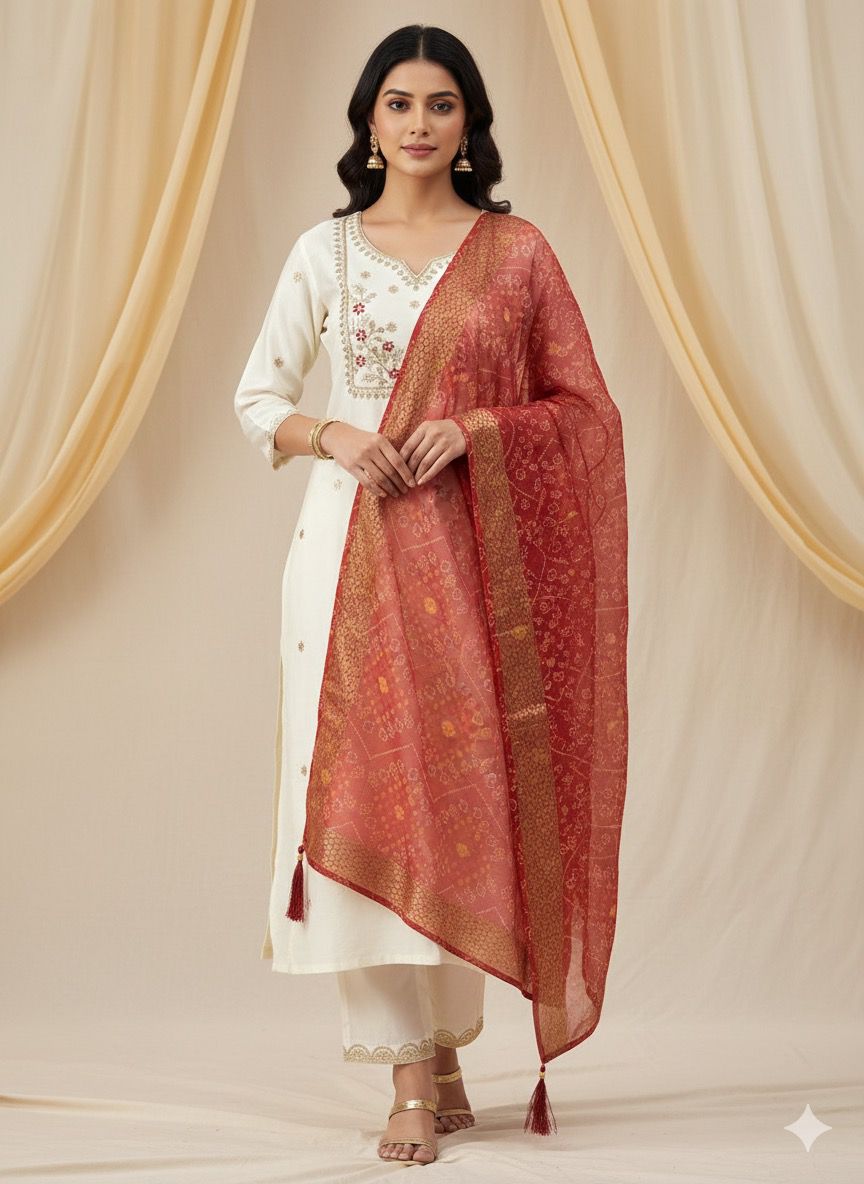 Kurti :- Roman Silk with
