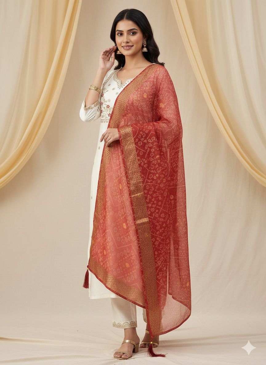 Kurti :- Roman Silk with