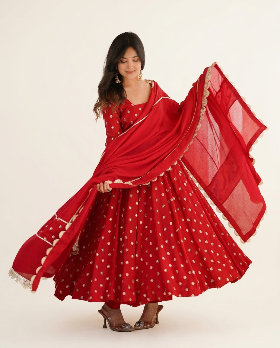 Rakhi Special Designer Anarkali Suit