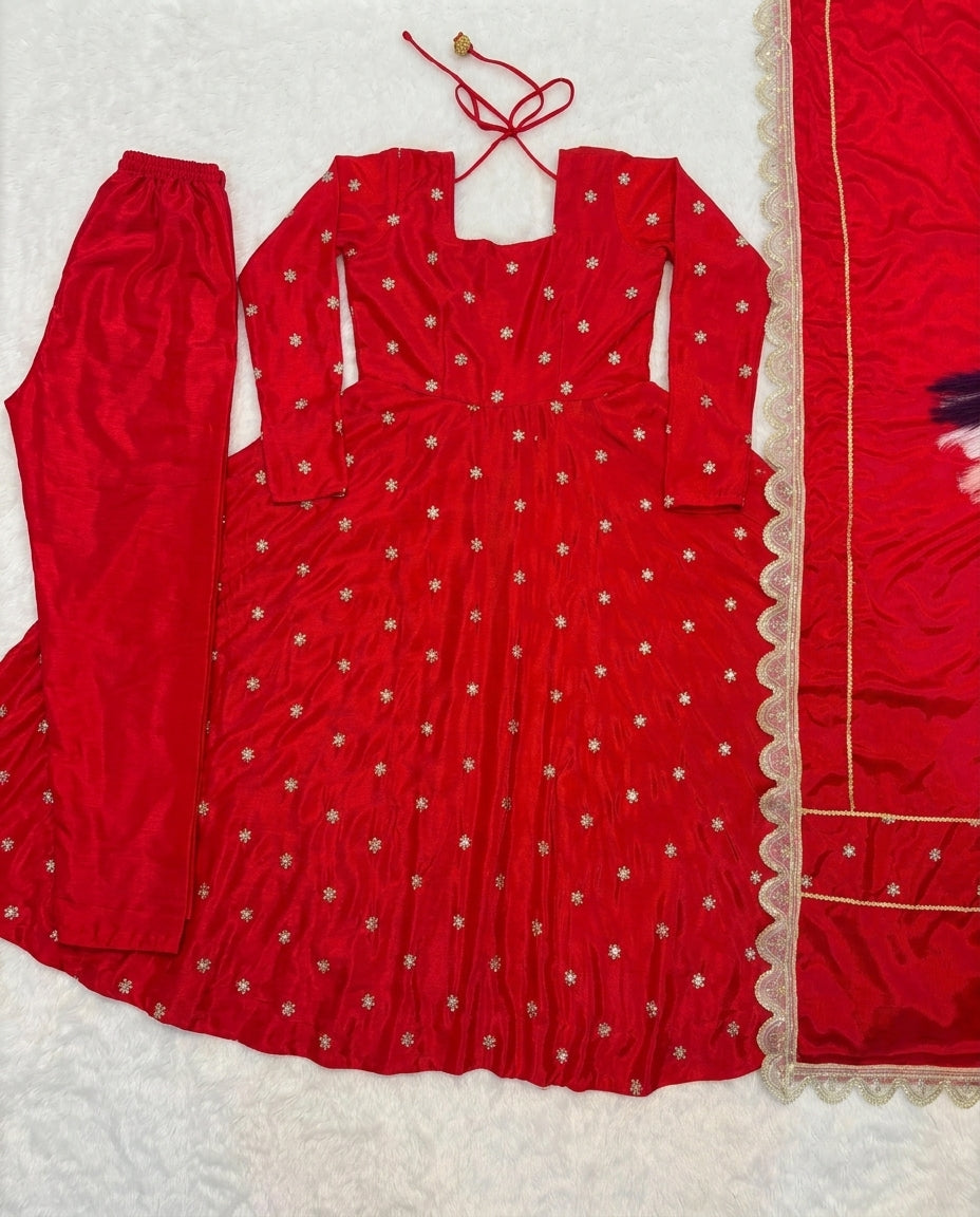 Rakhi Special Designer Anarkali Suit